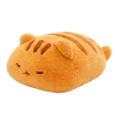 Peluche géante chat orange