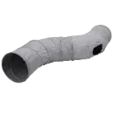 Tunnel pliable gris en S