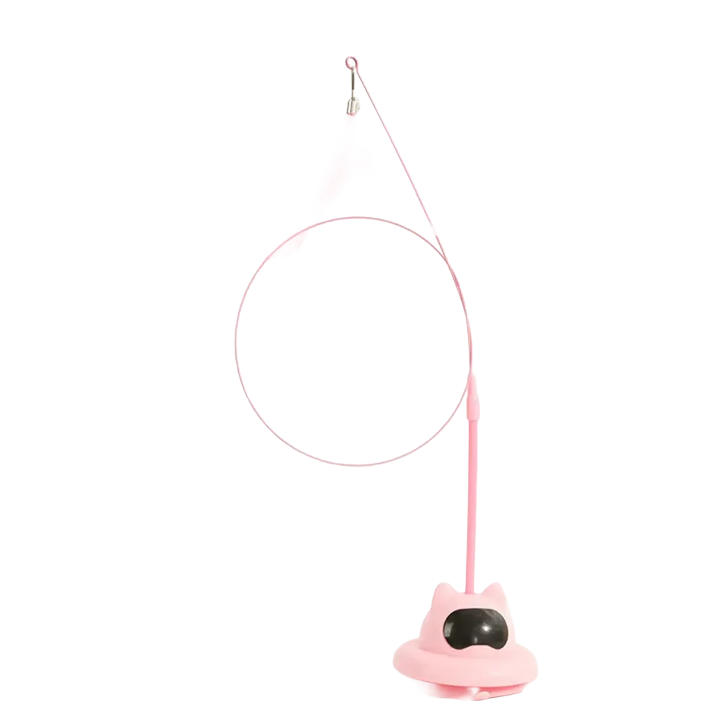 suspended feather with suction cup (Pink)